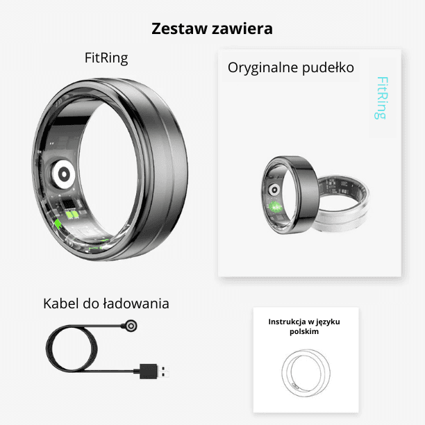 FitRing - Inteligentny pierścień FITNESS z aplikacją