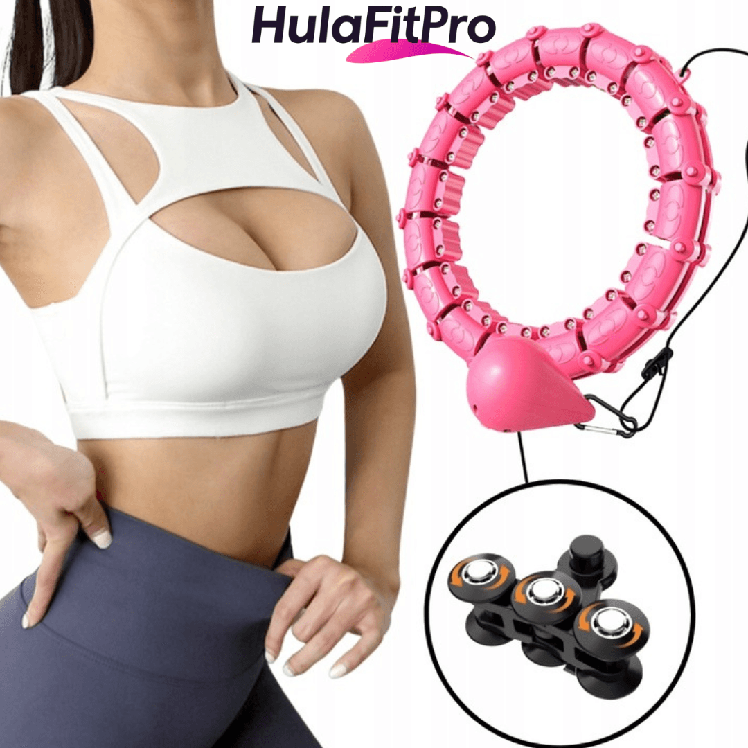 HulaFitPro - Regulowany HulaHop z obciążeniem + Plan Działania + Dziennik Postępów GRATIS!
